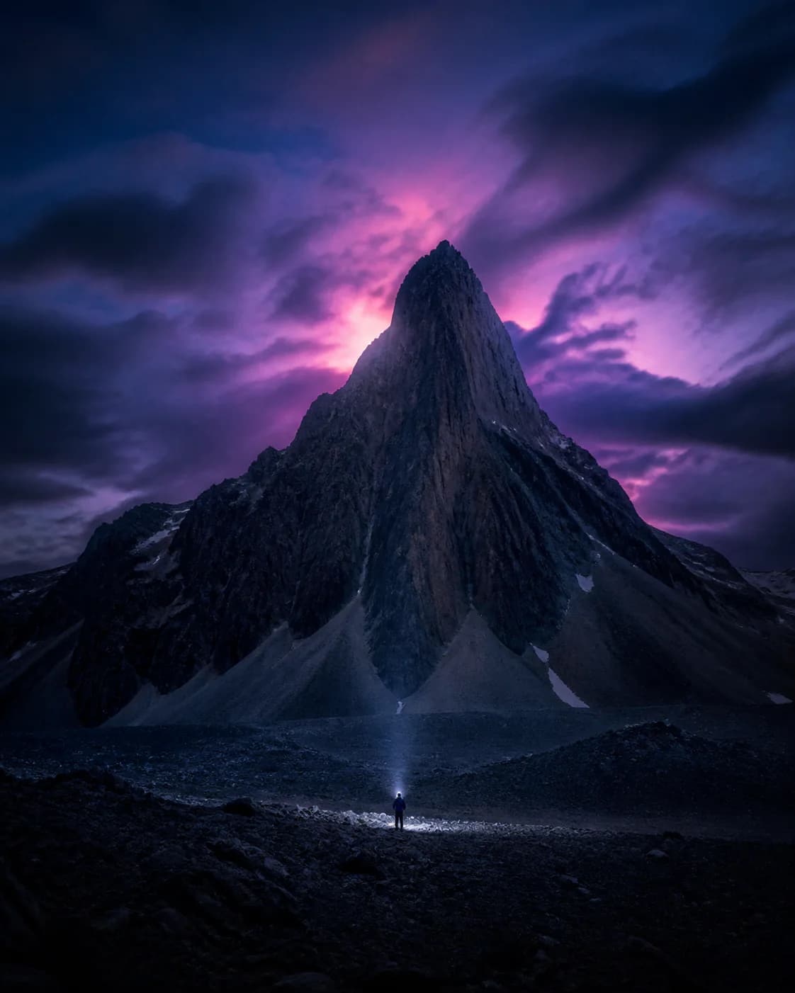 Mountain peaks at blue hour, used as an example gallery cover